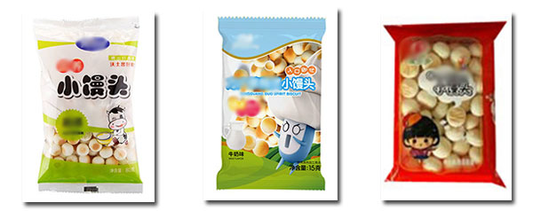 四川小饅頭包裝機樣品展示